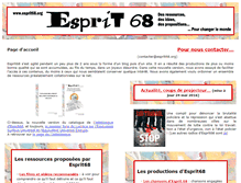 Tablet Screenshot of esprit68.org